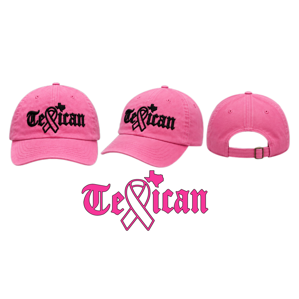 TEXICAN CANCER AWARENESS DAD CAP